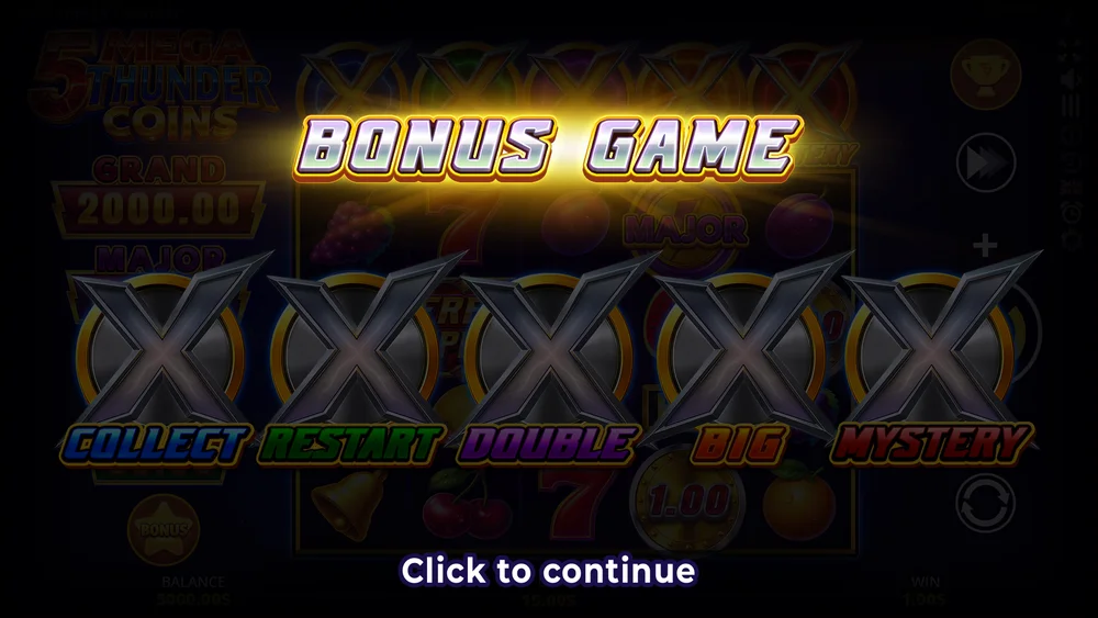 Mi sesión, pantalla por pantalla — 5 Mega Thunder Coins screenshot 2 of 4